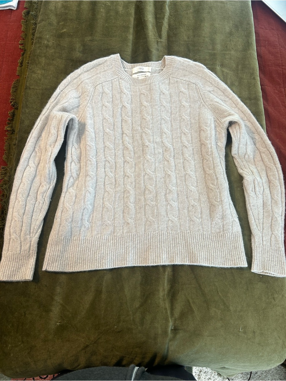 1901 Light Taupe Cashmere Crewneck